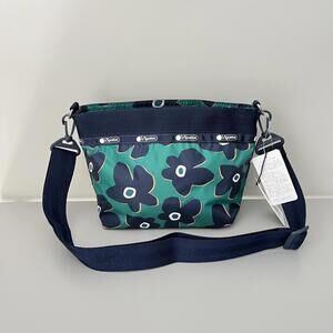 Lesportsac Cutout Flowers Deluxe Dumpling Crossbody Bag NWT